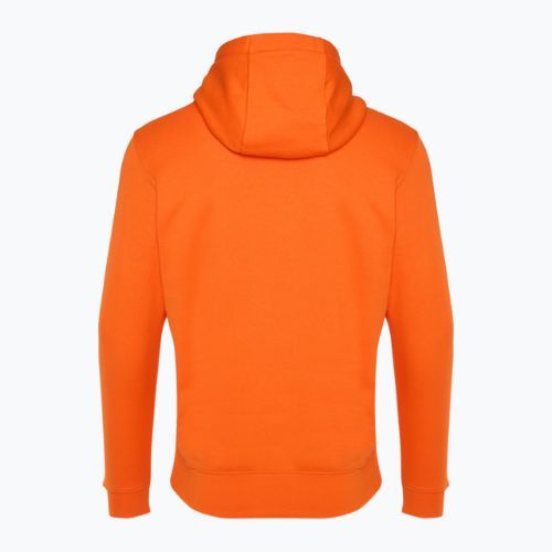 Felpa con cappuccio Nike Sportswear Club Fleece Uomo arancione di sicurezza/arancione di sicurezza/bianco