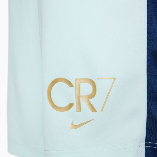 Pantaloncini da calcio Nike CR7 Academy Dri-FIT da bambino appena verdi/blu void/oro metallizzato