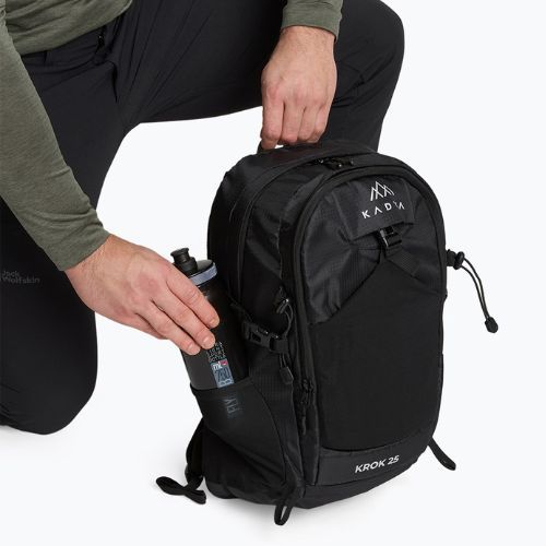 Zaino da trekking KADVA con tasca per laptop 25 l nero