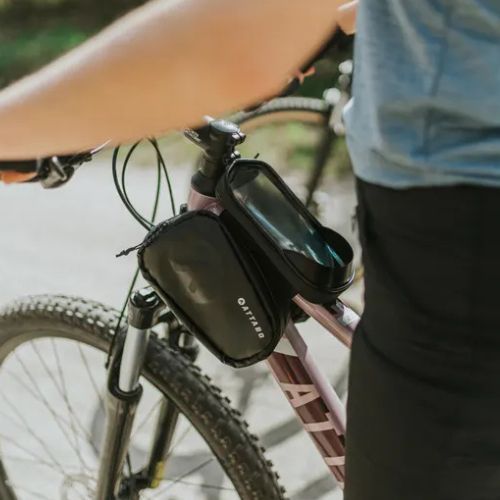 ATTABO NaviPack borsa da telaio per bicicletta nera