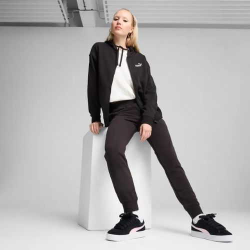 Felpa donna PUMA ESS Small No. 1 Logo Comfort Full-Zip puma nero