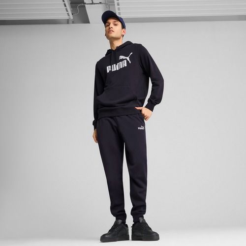 Felpa con cappuccio PUMA ESS No. 1 Logo Uomo TR new navy