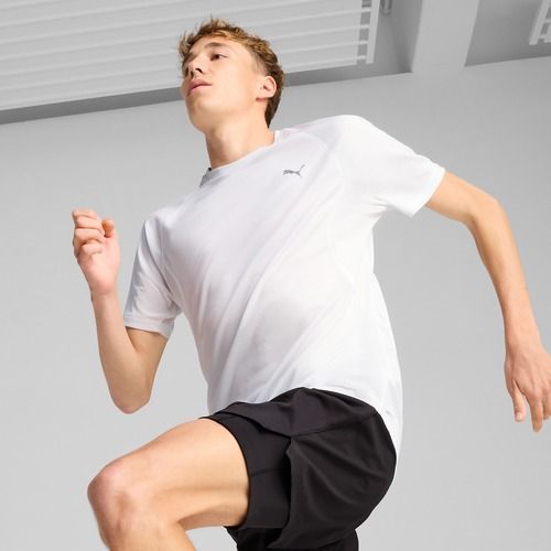 Maglietta da corsa da uomo PUMA Run Velocity Tee Poly puma bianco