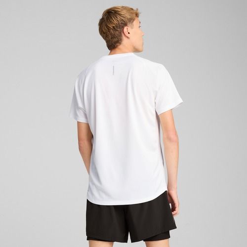 Maglietta da corsa da uomo PUMA Run Velocity Tee Poly puma bianco