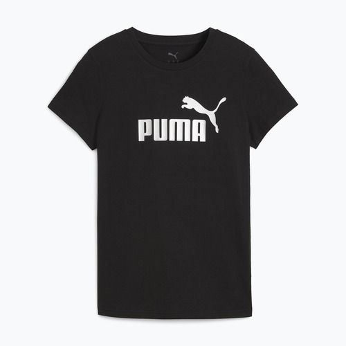 Donna PUMA ESS Metallic No. 1 Logo Tee puma nero/argento metallico
