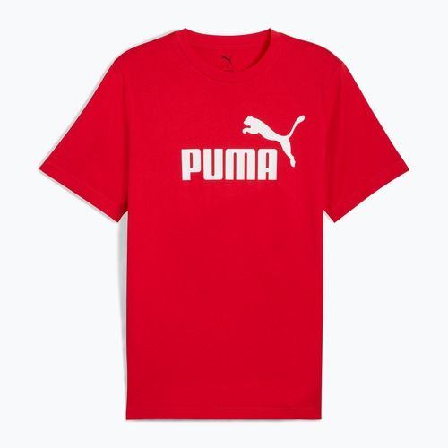 Maglietta con logo PUMA ESS No. 1 da uomo per tutti i tempi, rosso