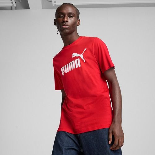 Maglietta con logo PUMA ESS No. 1 da uomo per tutti i tempi, rosso