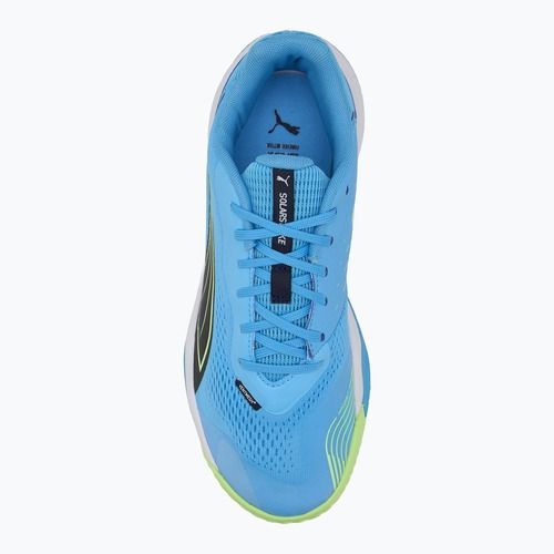 Scarpe sportive indoor da uomo PUMA Solarstrike III blu luminoso/club navy/mela frizzante