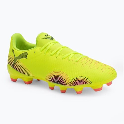 Scarpe da calcio da uomo PUMA Future 8 Play FG/AG yellow alert/ puma nero/ sole colpito