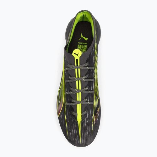 Scarpe da calcio PUMA uomo Ultra 5 Ultimate FG argento invecchiato opaco/giallo allerta/sole colpito