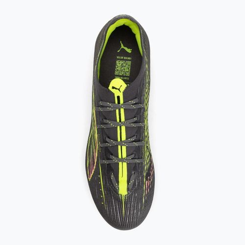 Scarpe da calcio PUMA uomo Ultra 5 Pro FG/AG argento invecchiato opaco/allarme giallo/sole colpito