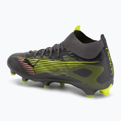Scarpe da calcio PUMA uomo Ultra 5 Match+ FG/AG argento invecchiato opaco/allarme giallo/puma argento invecchiato