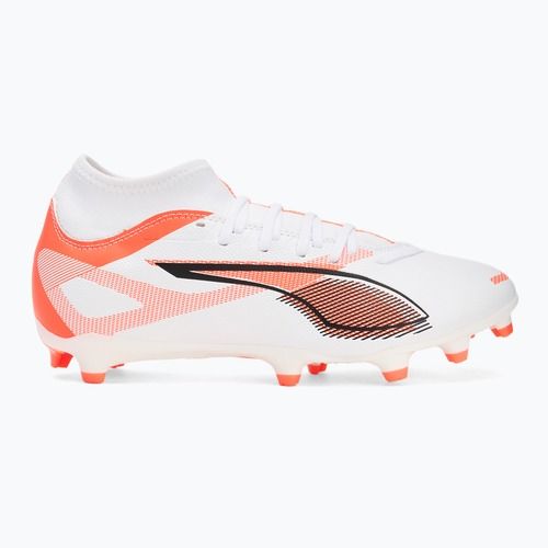 Scarpe da calcio da uomo PUMA Ultra 5 Play+ FG/AG puma bianco/puma nero/rosso brillante