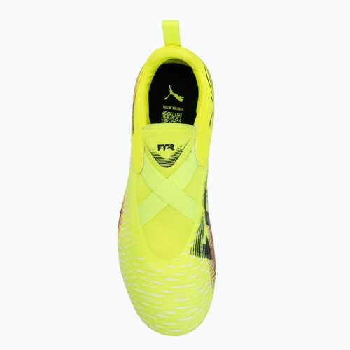 Scarpe da calcio per bambini PUMA Future 8 Match LL FG/AG allarme giallo/ puma nero/ sole colpito