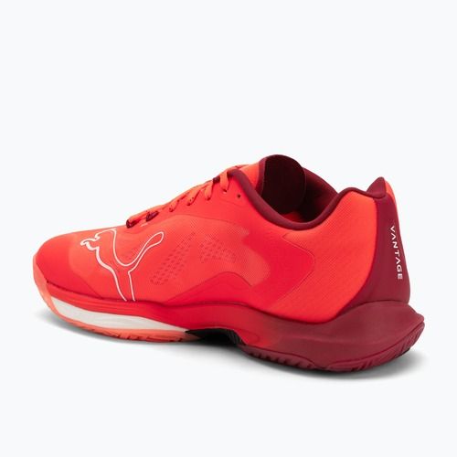 Scarpe da pallamano PUMA Vantage Nitro rosso vivo / puma bianco / dark crimson / puma nero