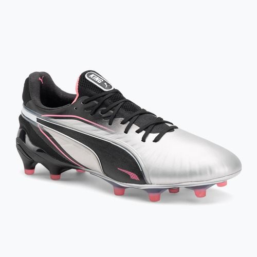 PUMA King Ultimate FG/AG scarpe da calcio da uomo puma silver/puma nero/sun struck/puma bianco