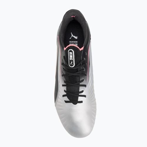PUMA King Ultimate FG/AG scarpe da calcio da uomo puma silver/puma nero/sun struck/puma bianco