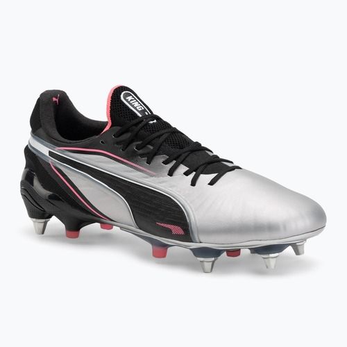 PUMA King Ultimate MxSG scarpe da calcio da uomo puma silver/puma nero/sun struck/puma bianco