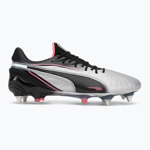 PUMA King Ultimate MxSG scarpe da calcio da uomo puma silver/puma nero/sun struck/puma bianco