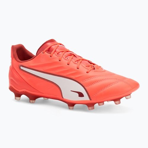 PUMA King Pro FG/AG scarpe da calcio da uomo rosso incandescente/puma bianco/rosso fuoco