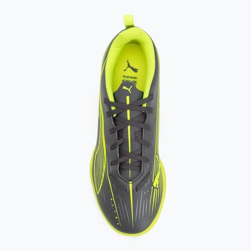 PUMA Ultra 5 Play TT Jr scarpe da calcio per bambini argento invecchiato opaco/allarme giallo/puma argento invecchiato
