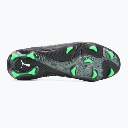 Scarpe da calcio da uomo PUMA Future 8 Ultimate Low FG puma nero/grigio chiaro freddo/verde fluo