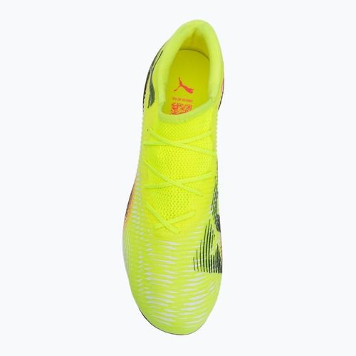 Scarpe da calcio da uomo PUMA Future 8 Match Low FG/AG yellow alert/ puma nero/ sole colpito