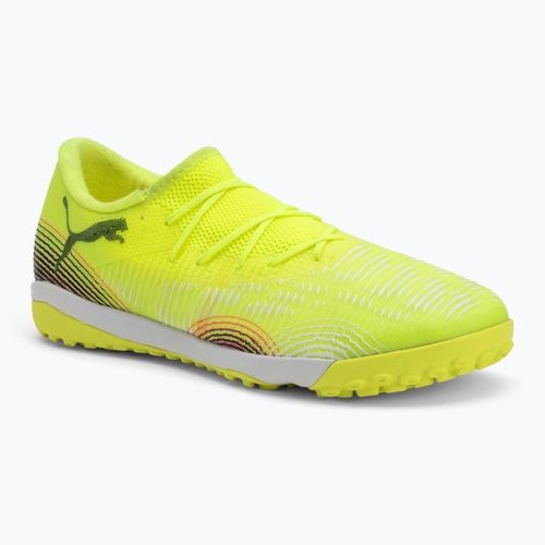 Scarpe da calcio da uomo PUMA Future 8 Match Low TT allerta gialla / puma nero / sole colpito