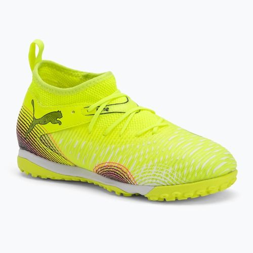 Scarpe da calcio per bambini PUMA Future 8 Match TT + Mid yellow alert/ puma nero/ sun hit