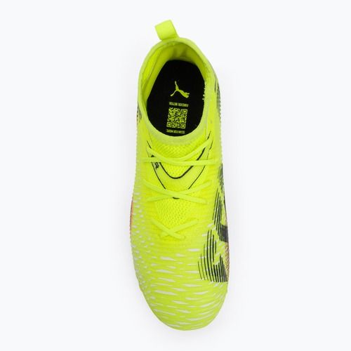 Scarpe da calcio per bambini PUMA Future 8 Match TT + Mid yellow alert/ puma nero/ sun hit