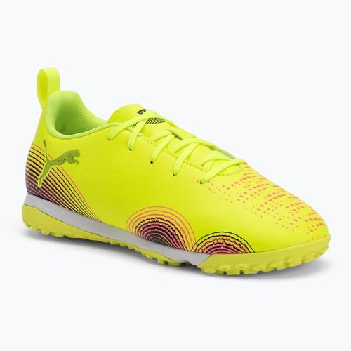 Scarpe da calcio per bambini PUMA Future 8 Play TT + Mid yellow alert/ puma nero/ sun struck