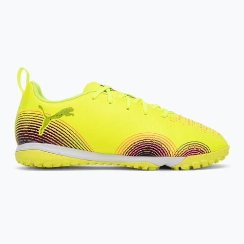 Scarpe da calcio per bambini PUMA Future 8 Play TT + Mid yellow alert/ puma nero/ sun struck