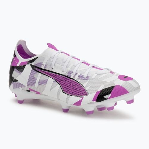 Scarpe da calcio da uomo PUMA Ultra 5 Match Forever FG/AG puma bianco/magenta puro/grigio piuma/puma nero