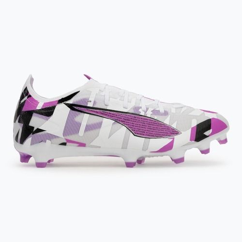Scarpe da calcio da uomo PUMA Ultra 5 Match Forever FG/AG puma bianco/magenta puro/grigio piuma/puma nero
