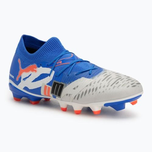 Scarpe da calcio da uomo PUMA Future 8 Match Forever FG/AG bianco/ultra blu/grigio piuma/puma nero/rosso brillante