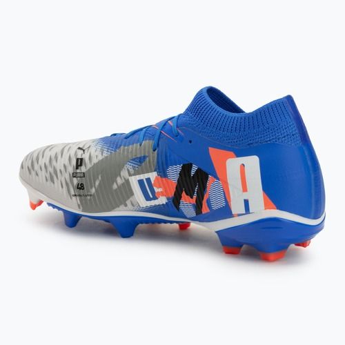 Scarpe da calcio da uomo PUMA Future 8 Match Forever FG/AG bianco/ultra blu/grigio piuma/puma nero/rosso brillante