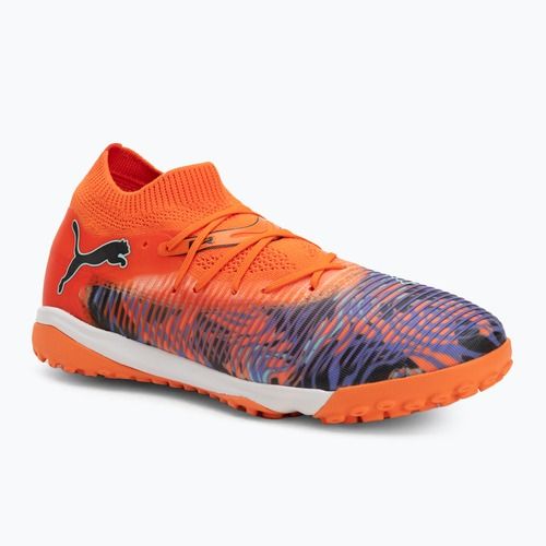 Scarpe da calcio PUMA Future 8 Match Creativity TT arancio papavero/nero/ametista scura/luce piperita per bambini