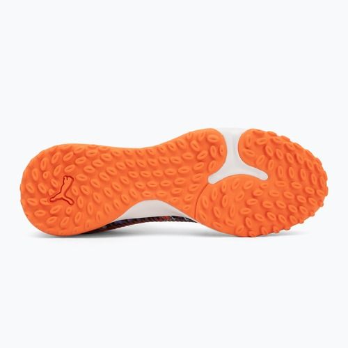 Scarpe da calcio PUMA Future 8 Match Creativity TT arancio papavero/nero/ametista scura/luce piperita per bambini