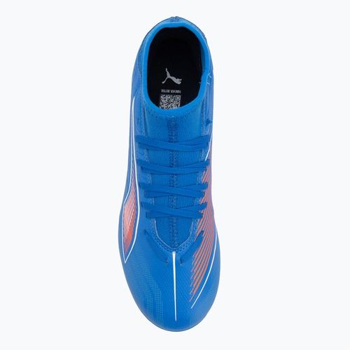 Scarpe da calcio da uomo PUMA Ultra 6 Play+ FG/AG ultra blu/puma bianco/rosso brillante