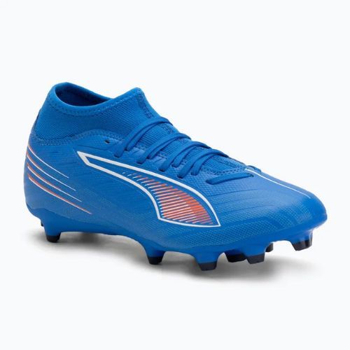 Scarpe da calcio da uomo PUMA Ultra 6 Play+ FG/AG ultra blu/puma bianco/rosso brillante