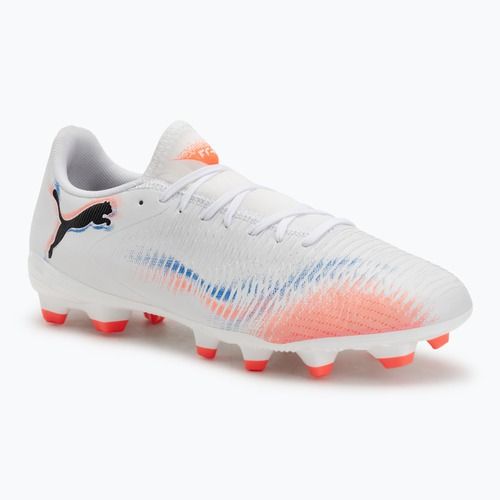 Scarpe da calcio da uomo PUMA Future 8 Play FG/AG puma bianco/puma nero/rosso brillante