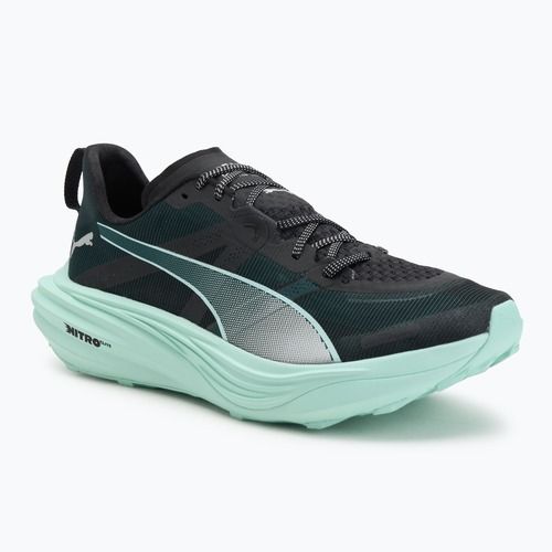 Scarpe da corsa PUMA Deviate Nitro Elite Trail da uomo, terreno verde / menta fondente