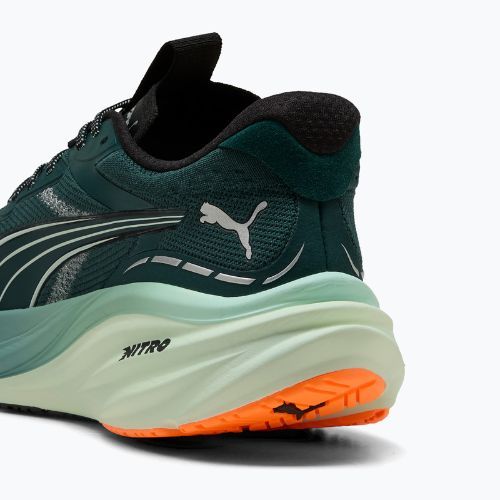 Scarpe da corsa da uomo PUMA Magnify Nitro 3 terrain verde / heat fire