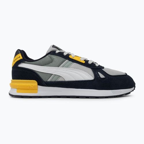 PUMA Graviton Pro scarpe da uomo grigio piuma/puma bianca/nuova marina/verde luna