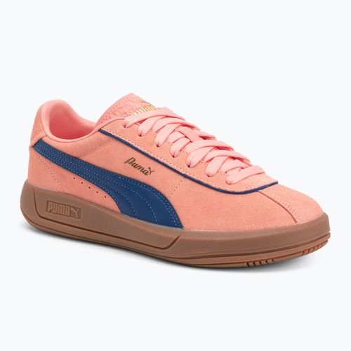 Scarpe da donna PUMA Club Klassika Suede rosa frutta/blu acceso/oro puma