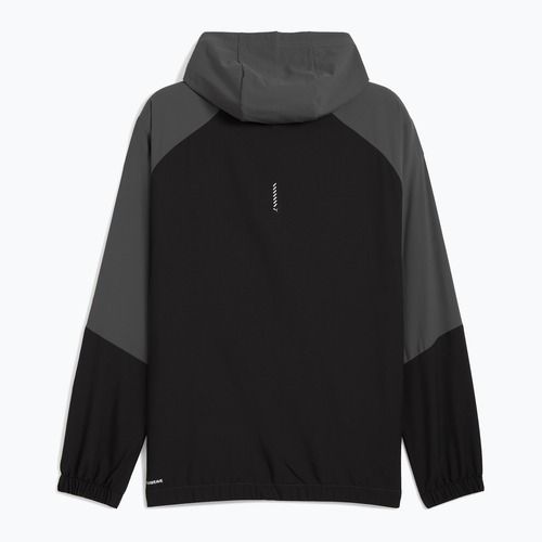 Giacca da corsa da uomo PUMA Run Ultraweave con cappuccio grigio scuro