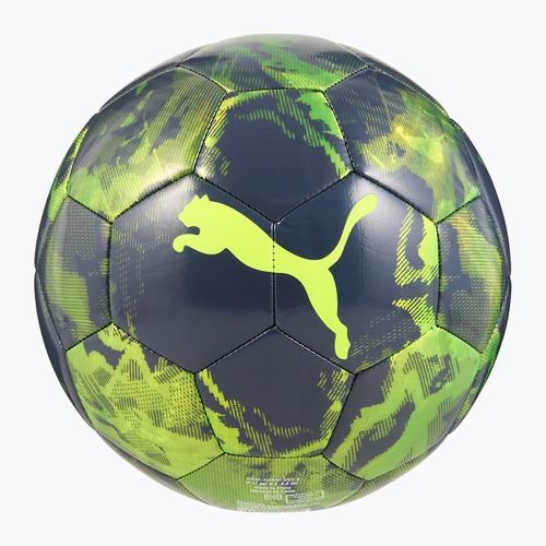 PUMA Cup Football Graphic allarme giallo / bagliore verde / grigio galattico dimensioni 5