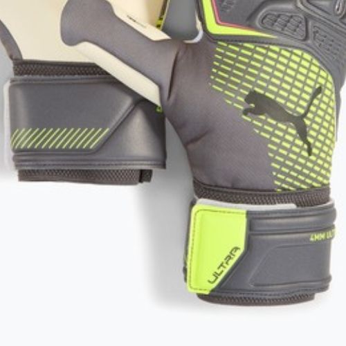 Guanti da portiere PUMA Ultra Pro NC con allerta argento/giallo opaco