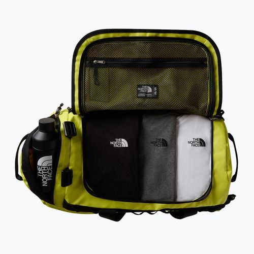 The North Face Base Camp Duffel M 71 l sulphur spring green/tnf black borsa da viaggio