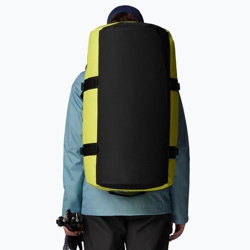 The North Face Base Camp Duffel M 71 l sulphur spring green/tnf black borsa da viaggio